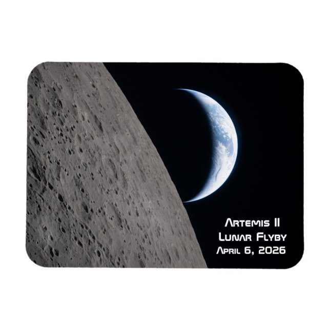 Artemis II Lunar Flyby Magnet (Horizontal)