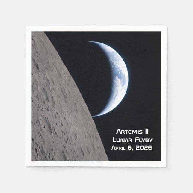 Artemis II Lunar Flyby Napkins (Front)