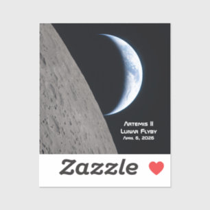Artemis II Lunar Flyby Sticker