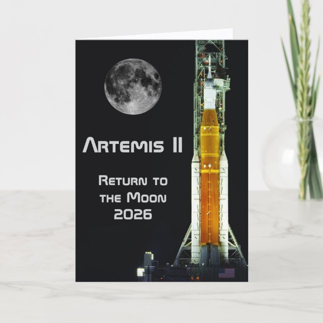 Artemis II Moon Mission Card (Front)