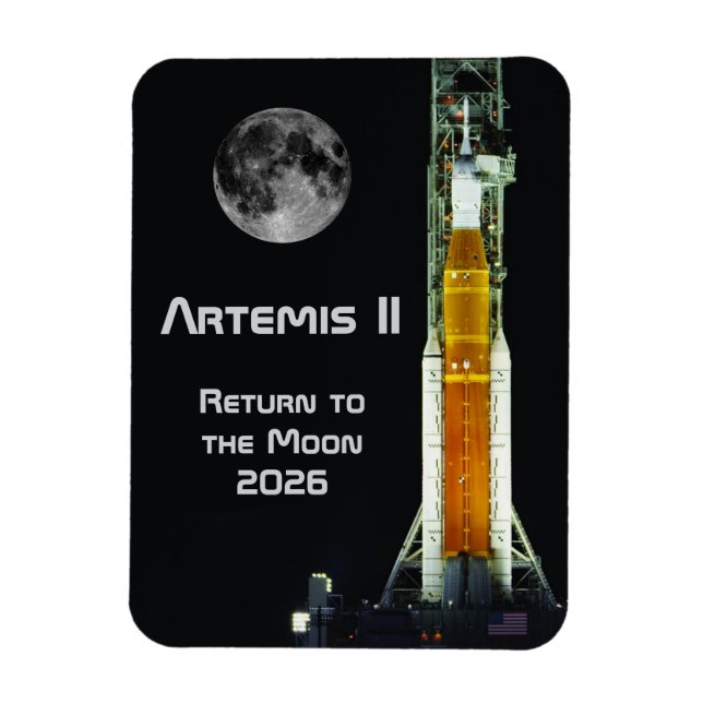 Artemis II Moon Mission Magnet (Vertical)
