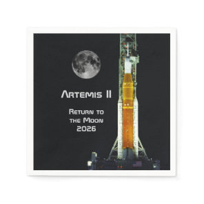 Artemis II Moon Mission Napkins