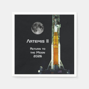 Artemis II Moon Mission Napkins