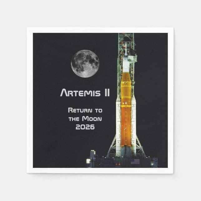 Artemis II Moon Mission Napkins (Front)