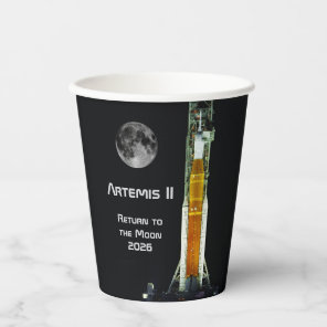 Artemis II Moon Mission Paper Cups