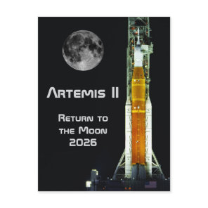 Artemis II Moon Mission Postcard
