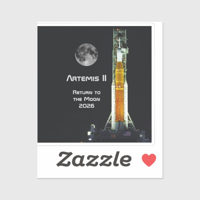 Artemis II Moon Mission Sticker (Sheet)