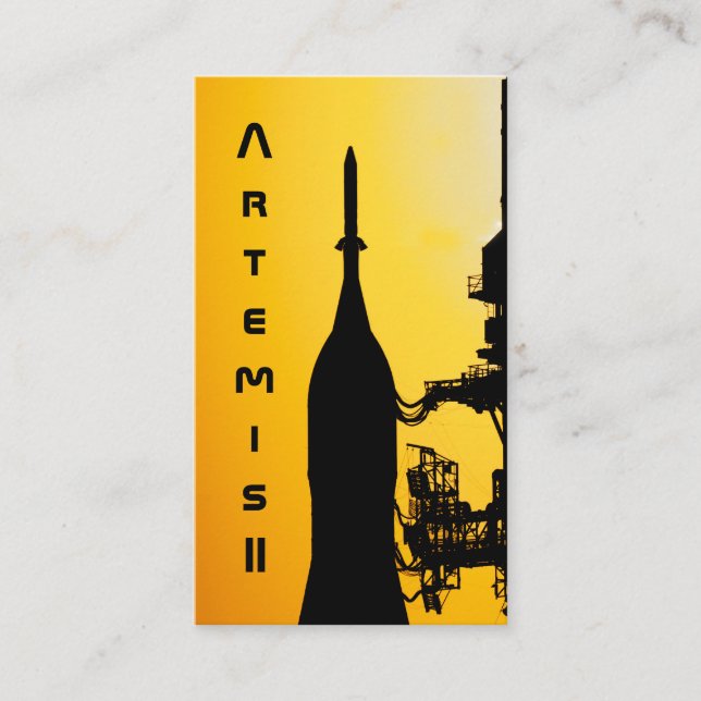 Artemis II to Launch Pad Business Card (Front)