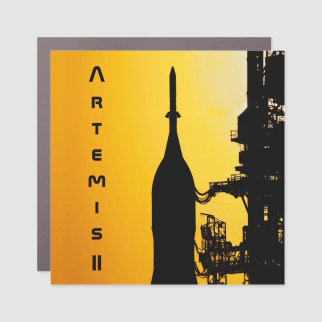 Artemis II to Launch Pad Car Magnet (Front)