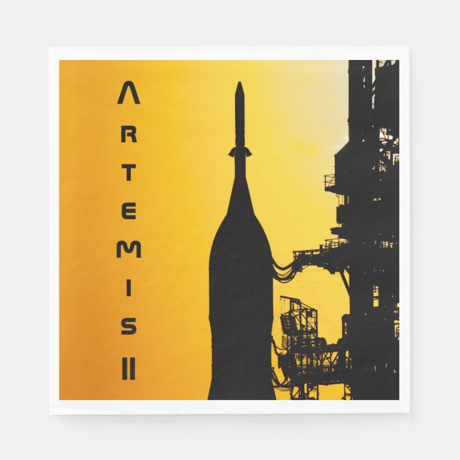 Artemis II to Launch Pad Napkins (Front)