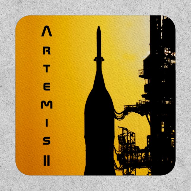 Artemis II to Launch Pad Patch (Front)