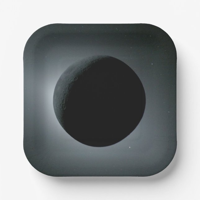 Artemis II Total Solar Eclipse Paper Plates (Front)