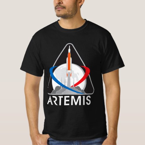Artemis Mission One Astronaut Patch T_Shirt