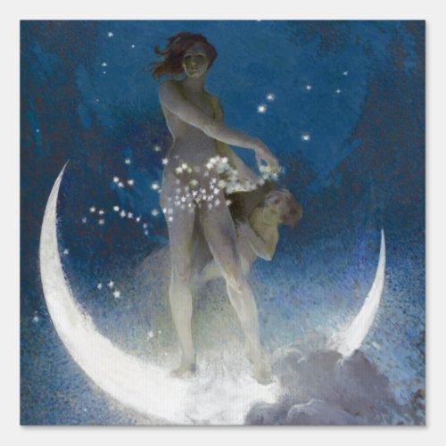 Artemis Moon Goddess Scattering Night Stars Sign