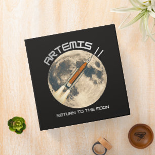 Artemis moon mission 3 ring binder