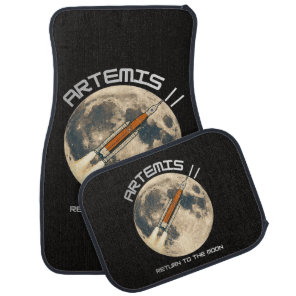 Artemis moon mission car floor mat