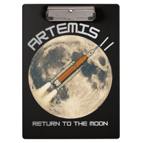 Artemis moon mission clipboard