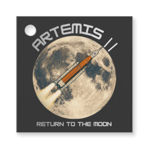 artemis moon mission favor tags