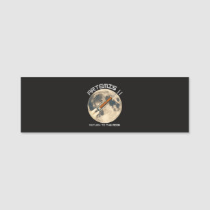 Artemis moon mission name tag