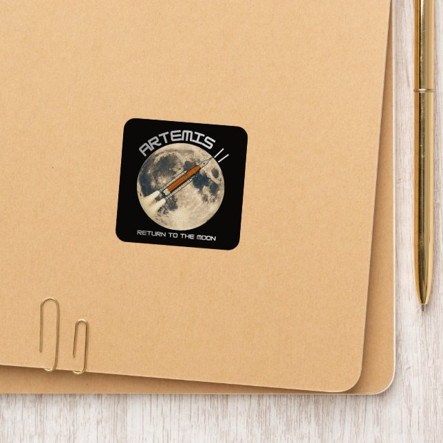 Artemis moon mission patch (On Folder)