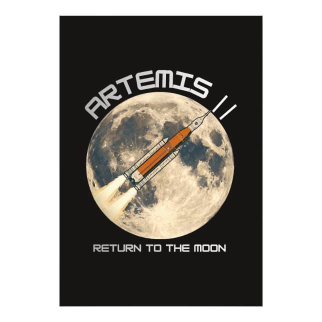 Artemis moon mission photo print (Front)