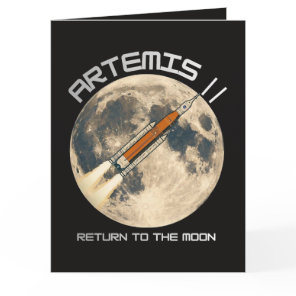 Artemis moon mission thank you card