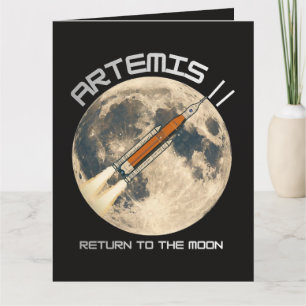 Artemis moon mission thank you card