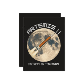 Artemis moon mission thank you card