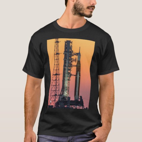 Artemis One Moon Rocket at Sunrise T_Shirt