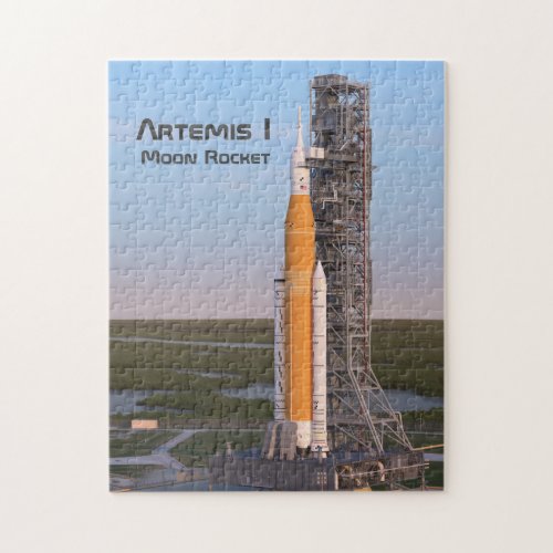 Artemis One Moon Rocket on Pad Jigsaw Puzzle