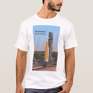 Artemis One Moon Rocket on Pad T-Shirt