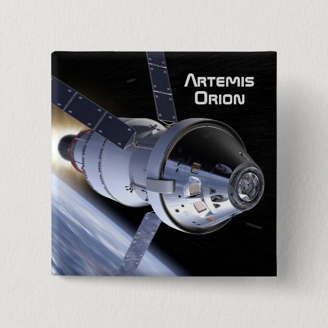 Artemis Orion SLS Moon Mission Button (Front)