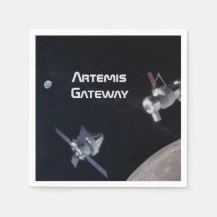 Artemis Orion SLS Moon Mission Napkins