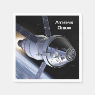 Artemis Orion SLS Moon Mission Napkins