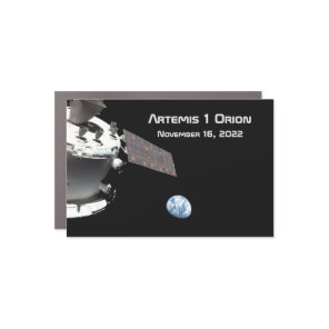 Artemis Orion Spacecraft Blue Marble Car Magnet