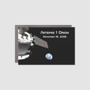 Artemis Orion Spacecraft Blue Marble Car Magnet