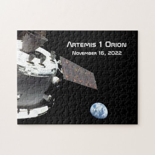 Artemis Orion Spacecraft Blue Marble Jigsaw Puzzle