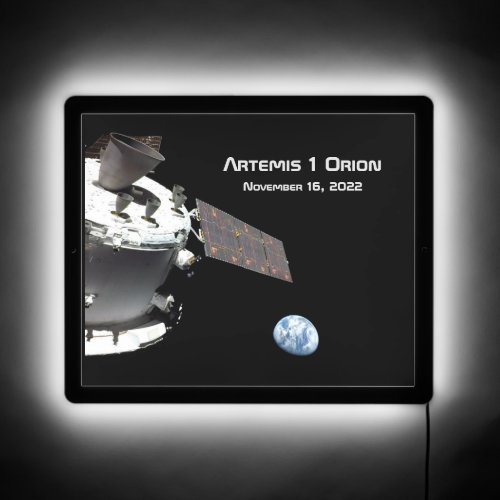 Artemis Orion Spacecraft Blue Marble LED Sign