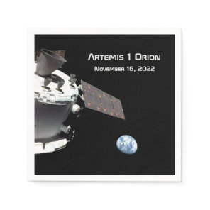 Artemis Orion Spacecraft Blue Marble Napkins