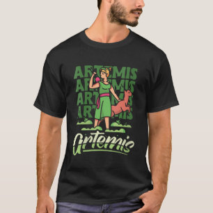 Artemis The Greek Goddess of Hunting Nature Moonli T-Shirt