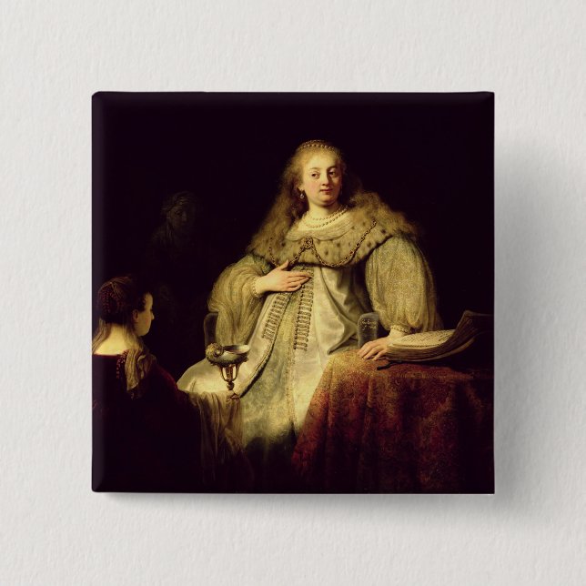 Artemisia, 1634 pinback button (Front)