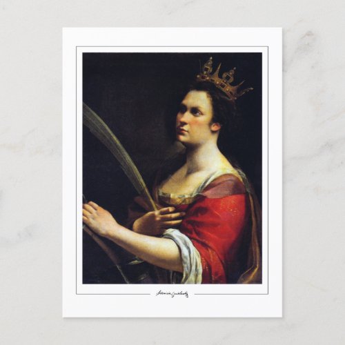 Artemisia Gentileschi 12 _ Fine Art Postcard