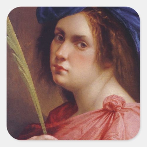 Artemisia Gentileschi Art Square Sticker