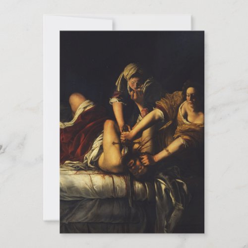 Artemisia Gentileschi _ Judith Beheading Holoferne Invitation