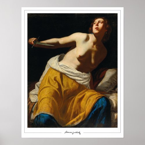 Artemisia Gentileschi Zedign Art Poster 1