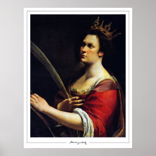 Artemisia Gentileschi Zedign Art Poster 12