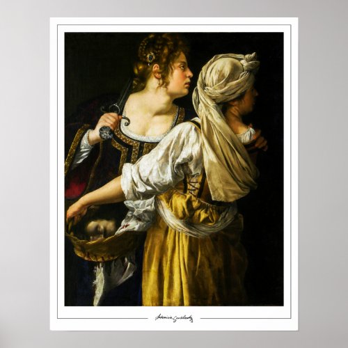 Artemisia Gentileschi Zedign Art Poster 3