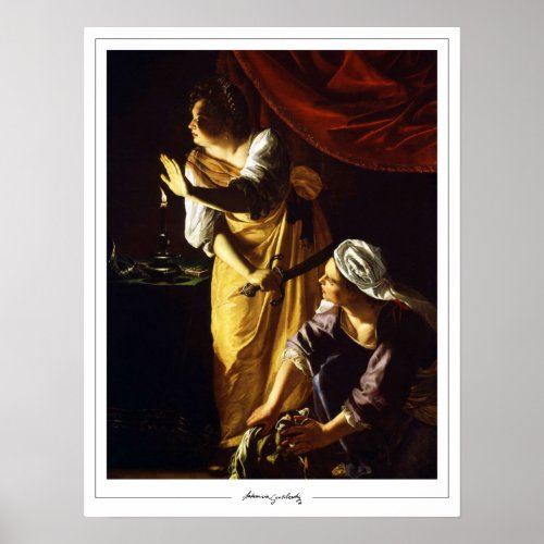 Artemisia Gentileschi Zedign Art Poster 75