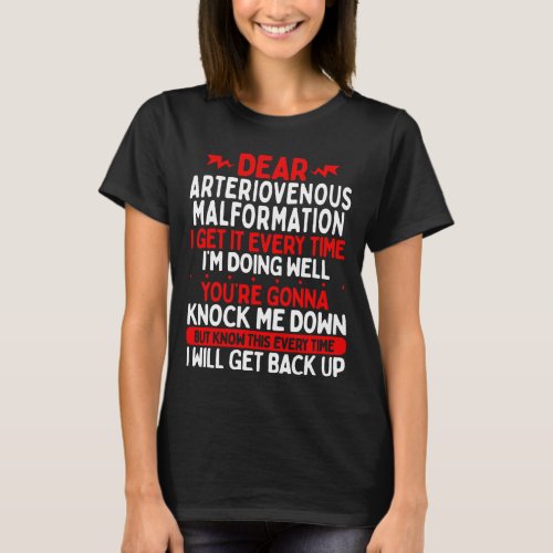 Arteriovenous Malformation Awareness Ribbon T_Shirt