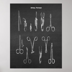 Artery Forceps Surgical Instruments Poster
